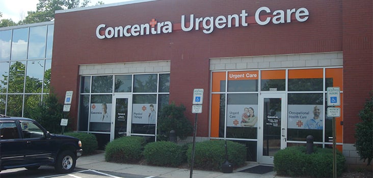 Concentra Raleigh urgent care center in Raleigh, North Carolina.