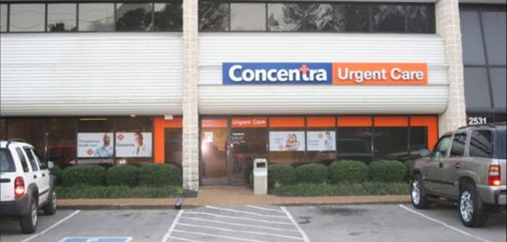 Concentra Elm Hill Pike urgent care center in Nashville, Tennessee.
