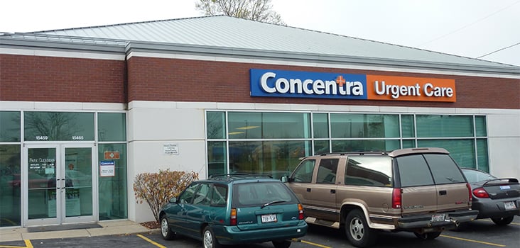 Concentra New Berlin urgent care center in New Berlin, Wisconsin.