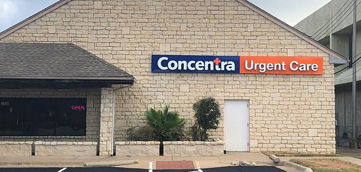 Concentra Anderson Lane urgent care center in Austin, Texas.