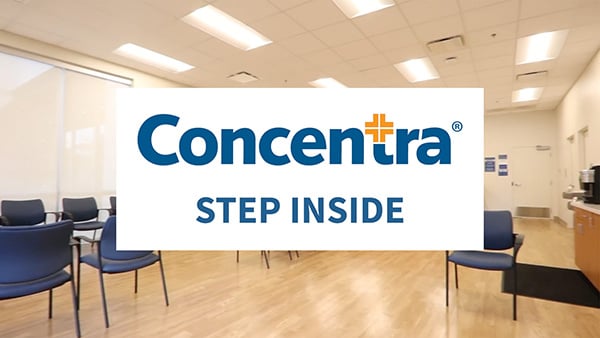 step inside concentra signature medical center walk through