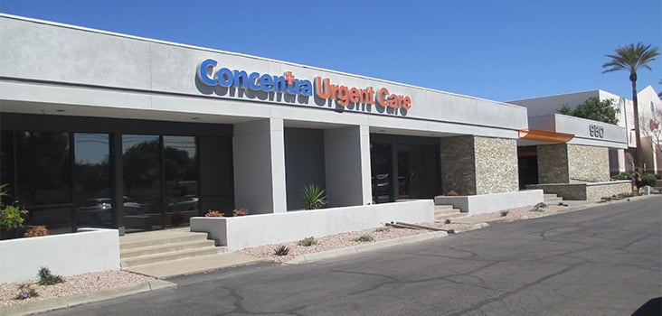 Concentra Tempe urgent care center in Tempe, Arizona.