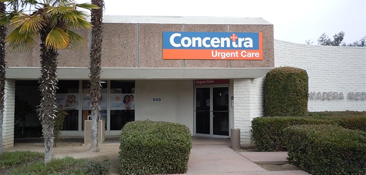 Concentra Fresno Madera urgent care center in Madera, California.