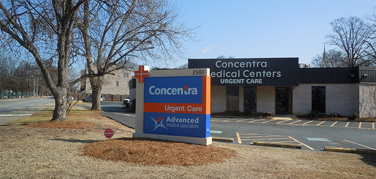 Concentra Airport North Hapeville urgent care center in Hapeville, Georgia.