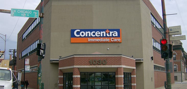 Concentra River West urgent care center in Chicago, Illinois.