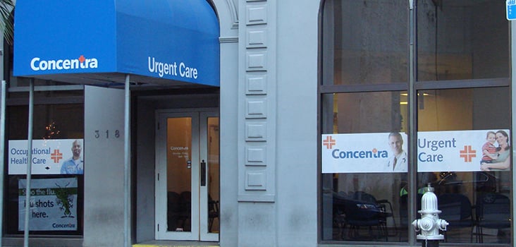 Concentra Downtown New Orleans urgent care center in New Orleans, Louisiana.