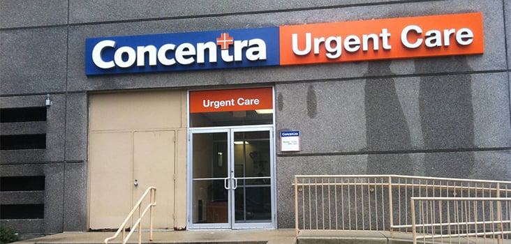 Concentra Downtown Baltimore urgent care center in Baltimore, Maryland.