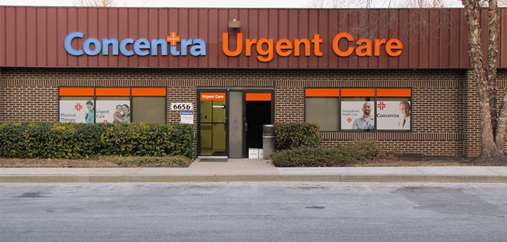 Concentra Columbia urgent care center in Columbia, Maryland.