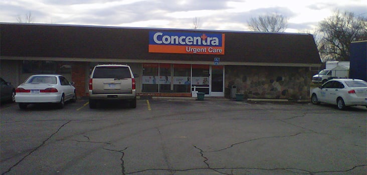 Concentra Chesterfield urgent care center in Chesterfield, Michigan.