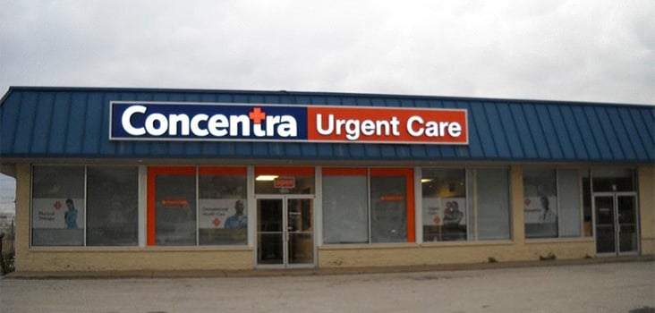 Concentra North Broadway urgent care center in St. Louis, Missouri.