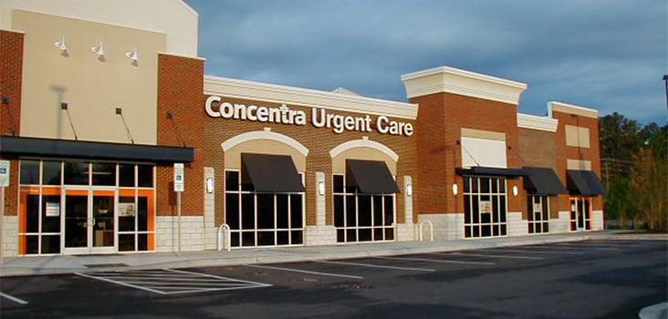 Concentra Shiloh Crossing urgent care center in Durham, North Carolina.