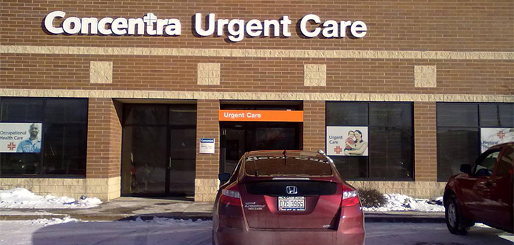 Concentra Willoughby urgent care center in Willoughby, Ohio.