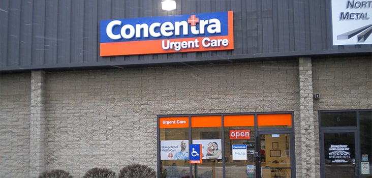 Concentra South Central urgent care center in Cleveland, Ohio.