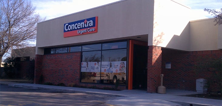 Concentra North Sheridan urgent care center in Tulsa, Oklahoma.