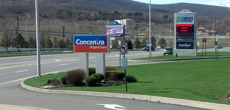 Concentra Wilkes Barre urgent care center in Wilkes-Barrre Township, Pennsylvania.
