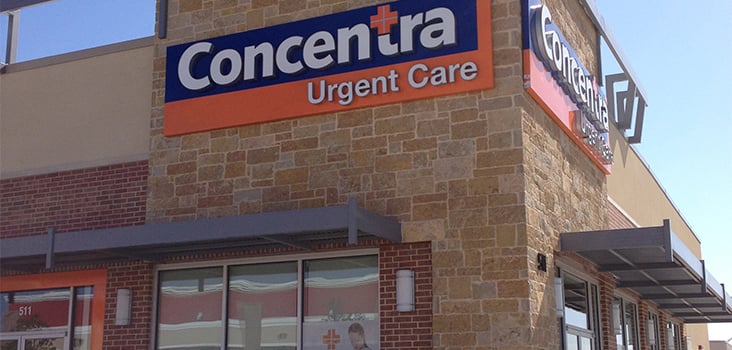 Concentra Arlington South urgent care center in Arlington, Texas.