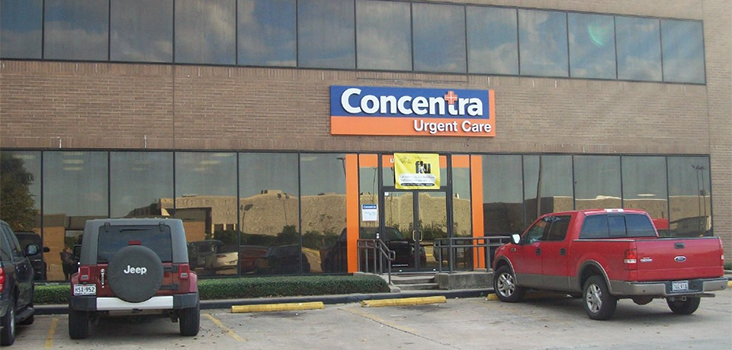 Concentra Houston McCarty urgent care center in Houston, Texas.