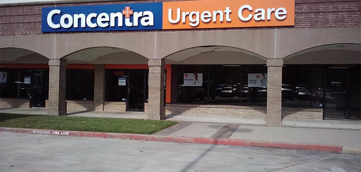 Concentra Houston Intercontinental urgent care center in Houston, Texas.