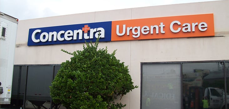 Concentra Houston Hobby urgent care center in Houston, Texas.