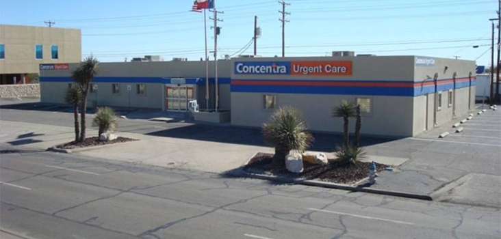 Concentra Gateway urgent care center in El Paso, Texas.