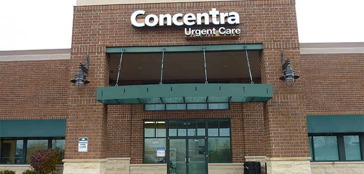 Concentra Brookfield urgent care center in Brookfield, Wisconsin.