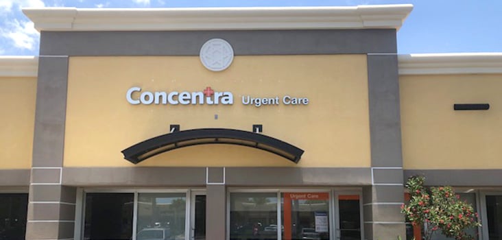 Concentra Boca Raton urgent care center in Boca Raton, Florida.