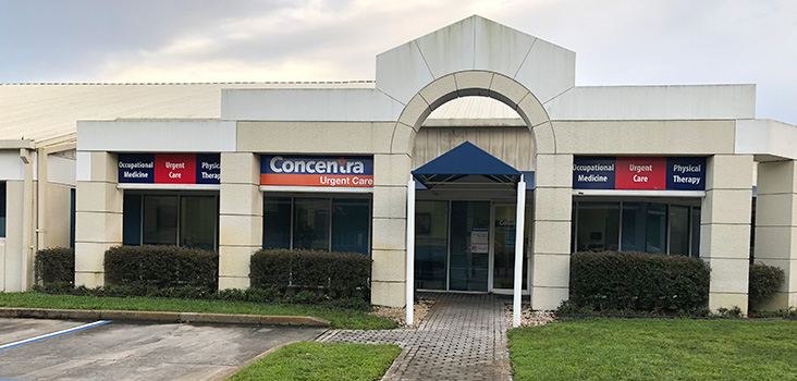 Concentra Tampa East urgent care center in Tampa, Florida.