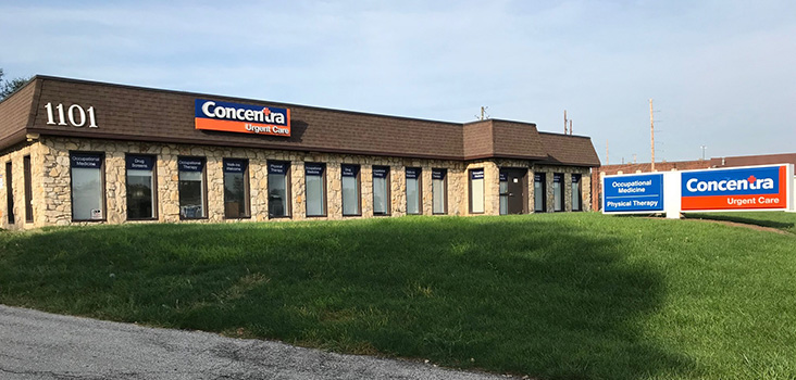 Concentra Indianapolis Southeastern urgent care center in Indianapolis, Indiana.