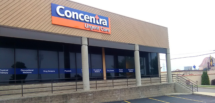 Concentra Layton Square urgent care center in Milwaukee, Wisconsin.