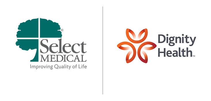 Select Medical and Dignity Health logos